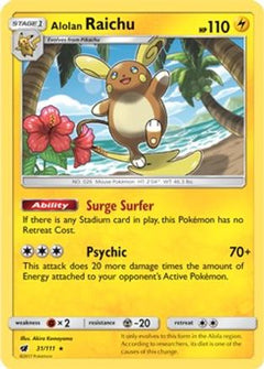 Alolan Raichu (31/111) (Theme Deck Exclusive) [Sun & Moon: Crimson Invasion]-1