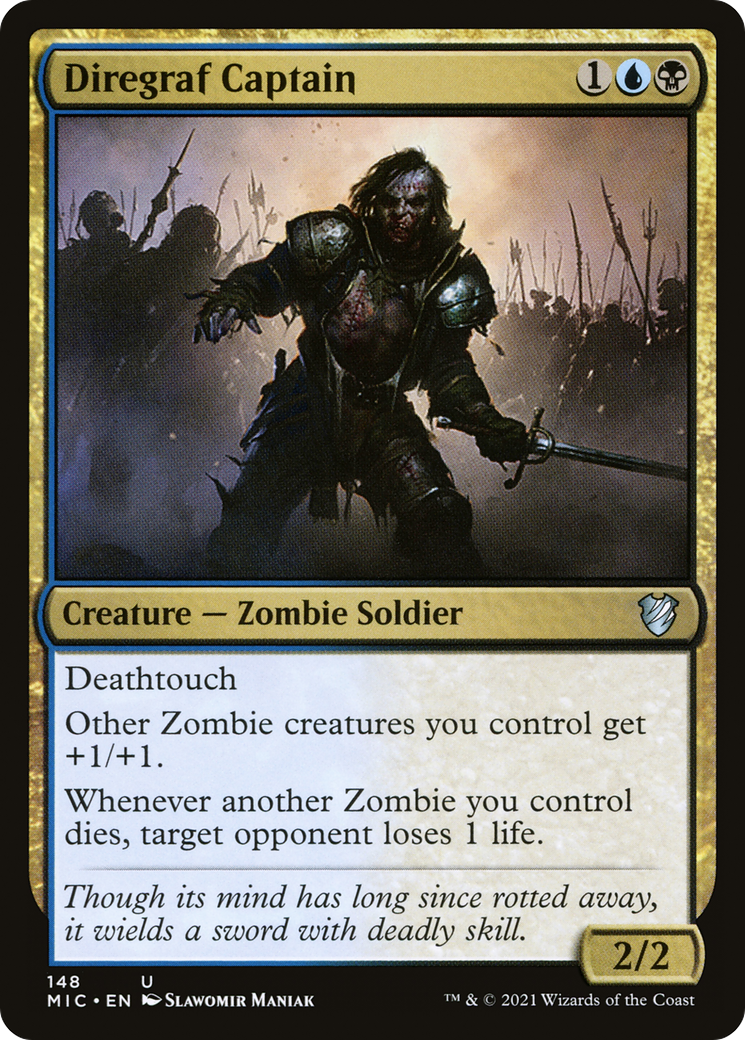 Diregraf Captain [Innistrad: Midnight Hunt Commander]-1