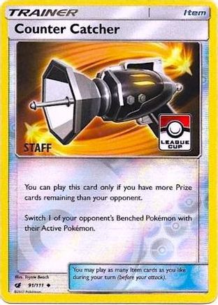 Counter Catcher (91/111) (League Promo Staff) [Sun & Moon: Crimson Invasion]-1