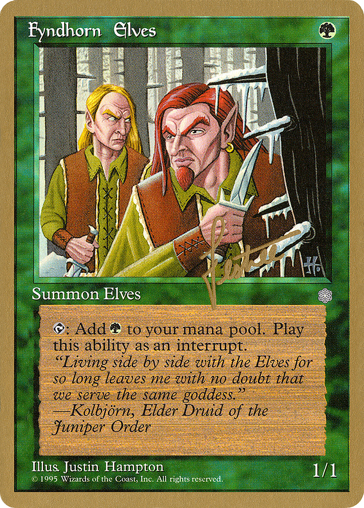 Fyndhorn Elves (Bertrand Lestree) [Pro Tour Collector Set]-1