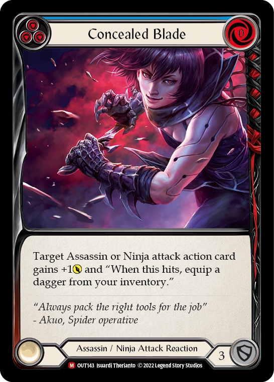 Concealed Blade [OUT143] (Outsiders)  Rainbow Foil-2