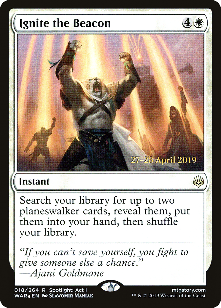 Ignite the Beacon [War of the Spark Prerelease Promos]-1