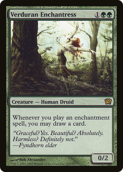 Verduran Enchantress (9ED-279) - 9th Edition-1