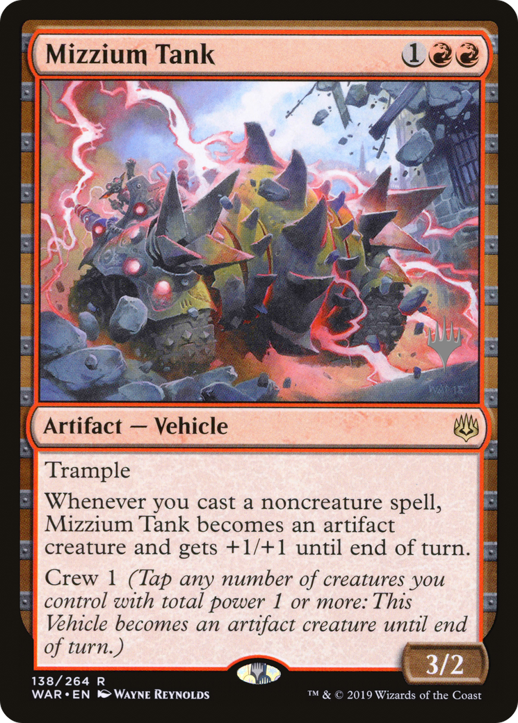 Mizzium Tank (Promo Pack) [War of the Spark Promos]-1