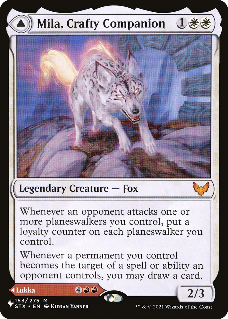Mila, Crafty Companion // Lukka, Wayward Bonder [Secret Lair: From Cute to Brute]-1