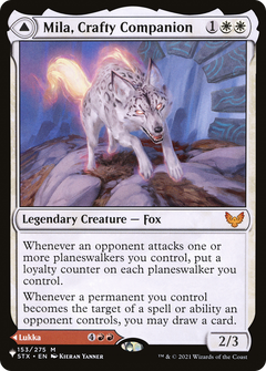 Mila, Crafty Companion // Lukka, Wayward Bonder [Secret Lair: From Cute to Brute]-1