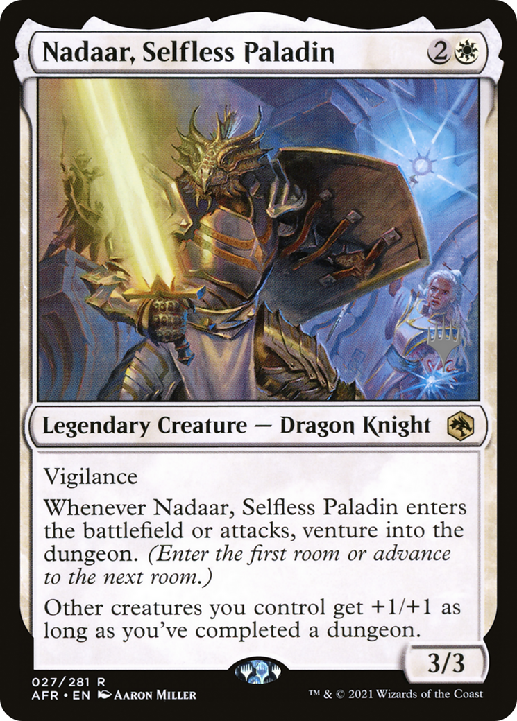Nadaar, Selfless Paladin (Promo Pack) [Dungeons & Dragons: Adventures in the Forgotten Realms Promos]-1