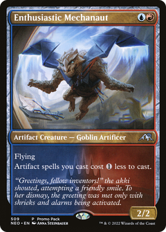 Enthusiastic Mechanaut (Promo Pack) [Kamigawa: Neon Dynasty Promos]-1
