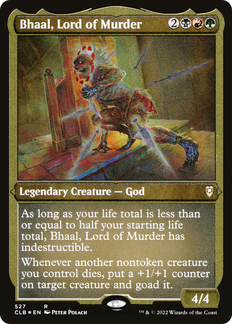 Bhaal, Lord of Murder (CLB-527) - Commander Legends: Battle for Baldur's Gate Etched Foil-1