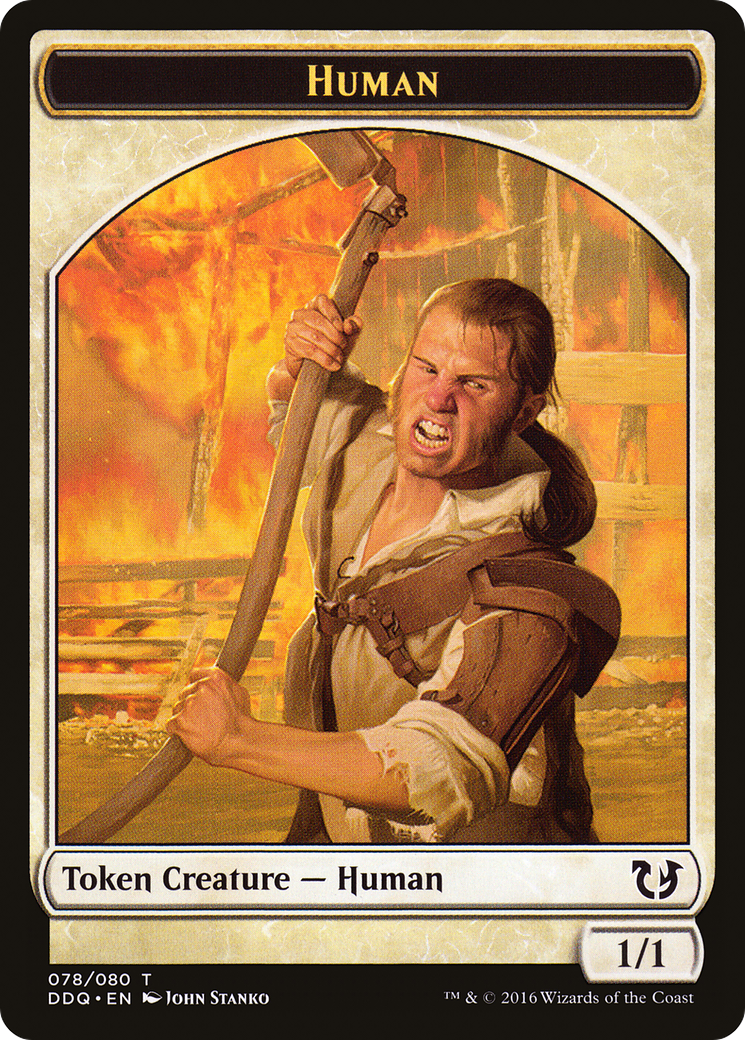 Human Token [Duel Decks: Blessed vs. Cursed]-1