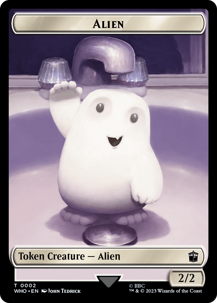 Copy // Alien Double-Sided Token [Doctor Who Tokens]-2