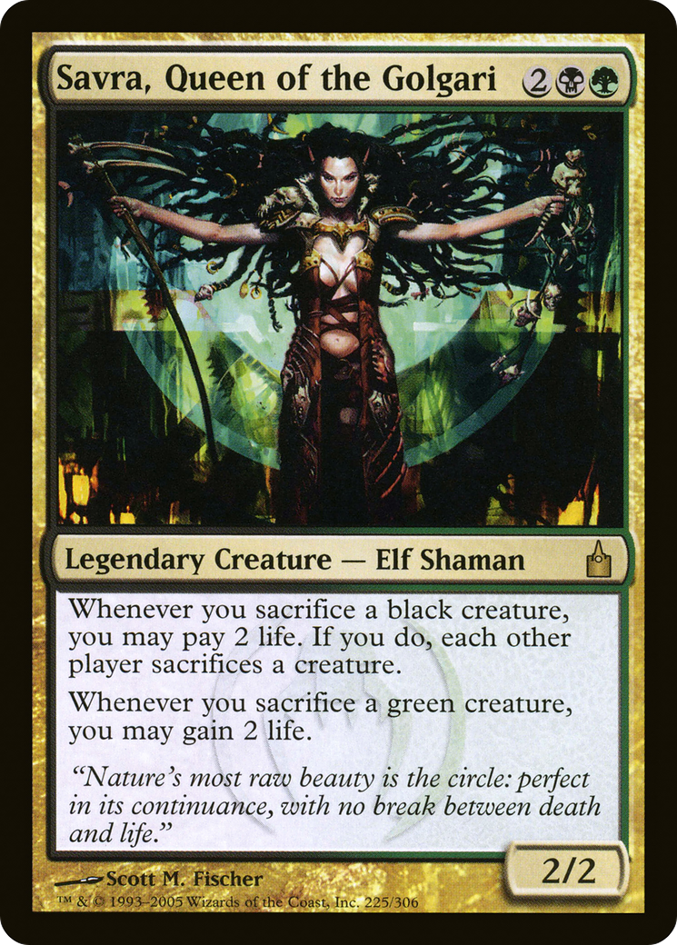 Savra, Queen of the Golgari [Ravnica: City of Guilds]-1