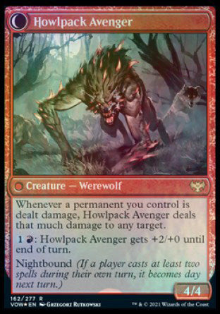 Ill-Tempered Loner // Howlpack Avenger [Innistrad: Crimson Vow Prerelease Promos]-2