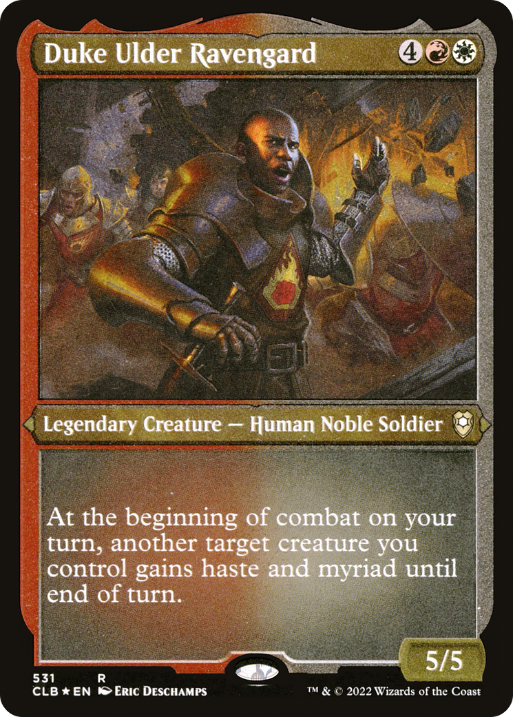 Duke Ulder Ravengard (CLB-531) - Commander Legends: Battle for Baldur's Gate Etched Foil-1