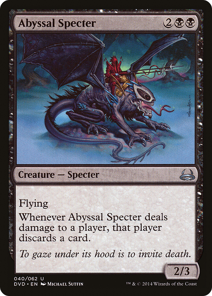 Abyssal Specter (Divine vs. Demonic) [Duel Decks Anthology]-1
