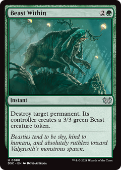 Beast Within [Duskmourn: House of Horror Commander]-1