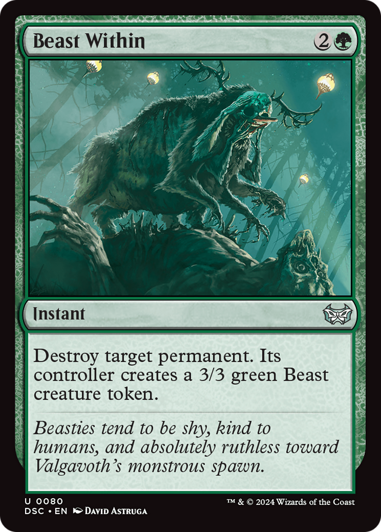 Beast Within [Duskmourn: House of Horror Commander]-1