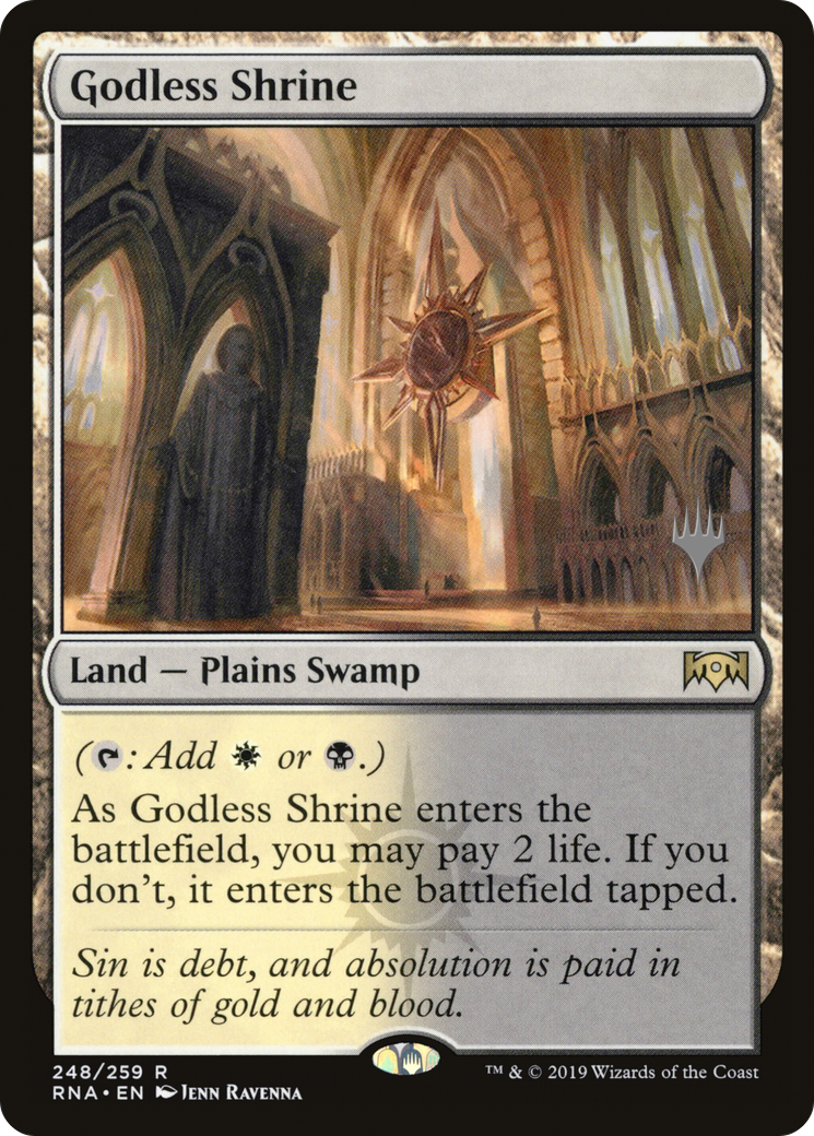 Godless Shrine (Promo Pack) [Ravnica Allegiance Promos]-1