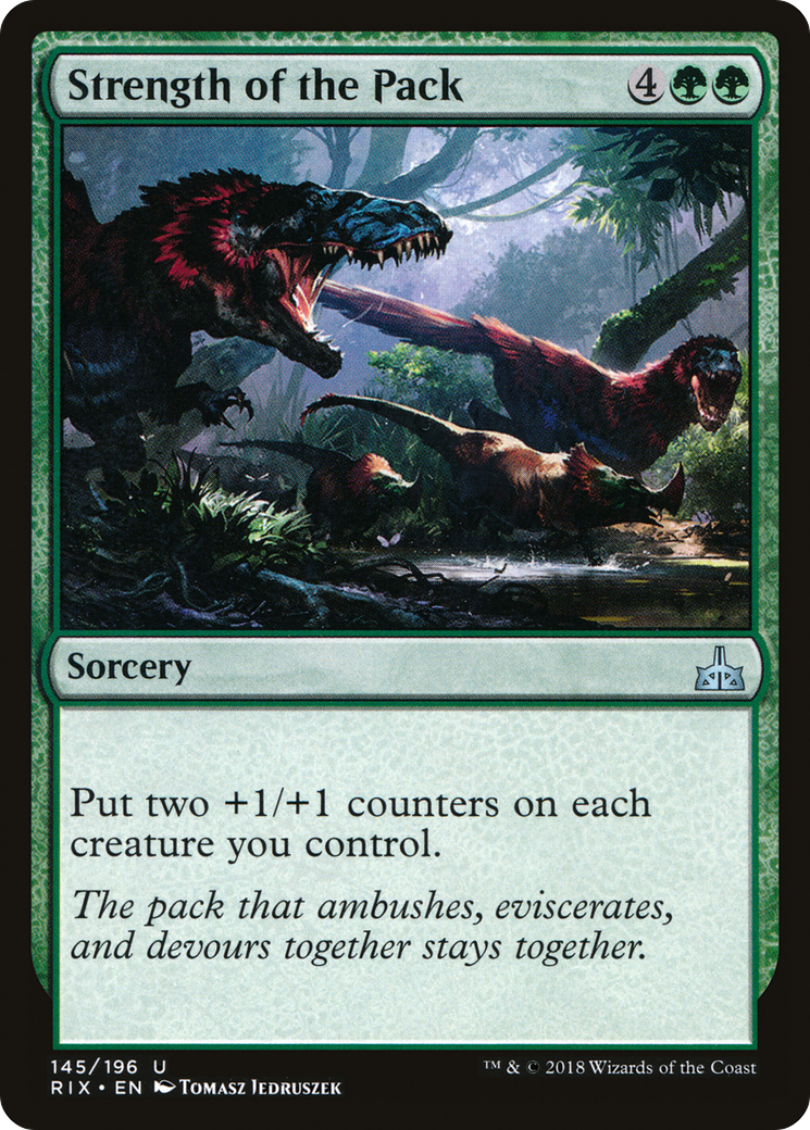 Strength of the Pack [Rivals of Ixalan]-1
