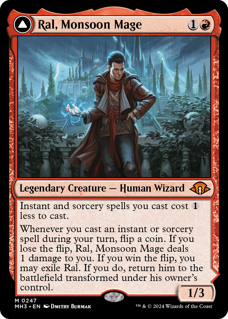 Ral, Monsoon Mage // Ral, Leyline Prodigy [Modern Horizons 3]-1