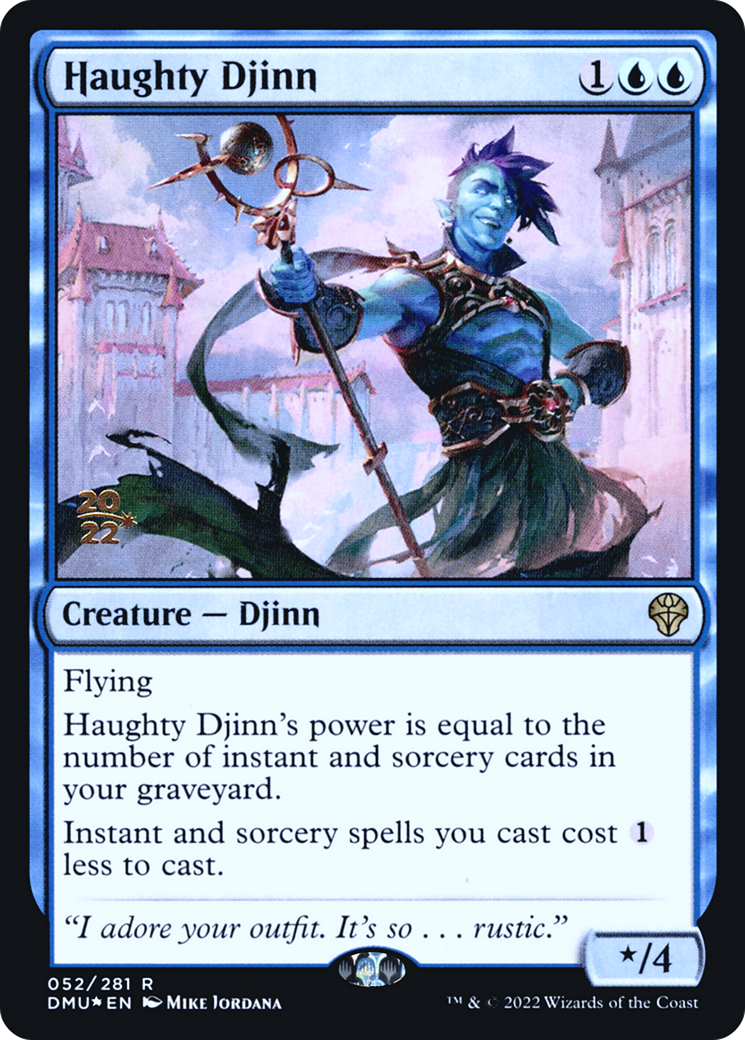 Haughty Djinn [Dominaria United Prerelease Promos]-1