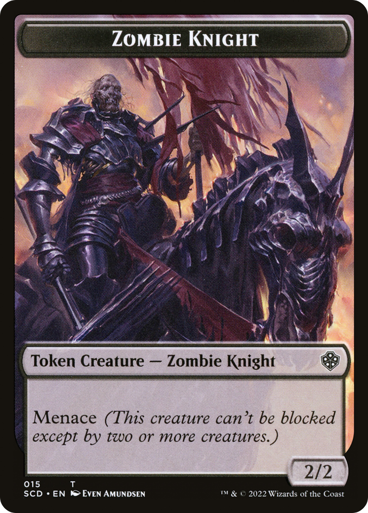 Zombie Knight (TSCD-015) - Starter Commander Deck Tokens Foil-1