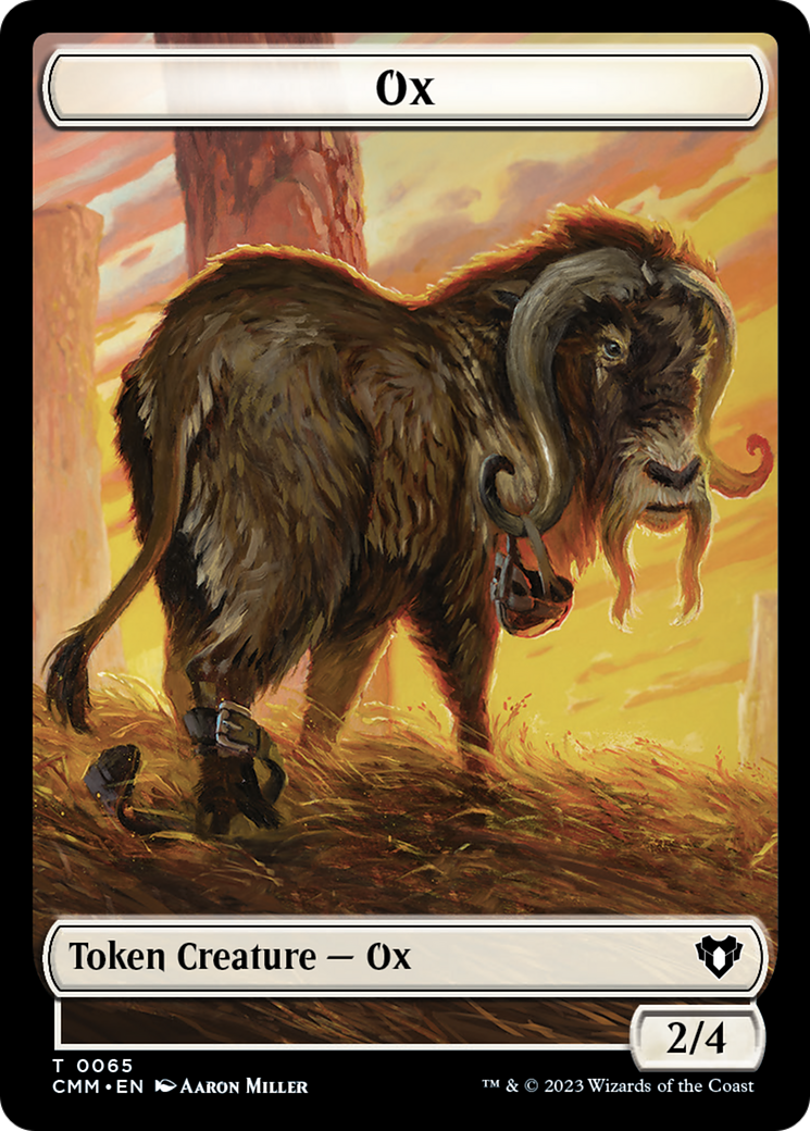 Ox (TCMM-065) - Commander Masters Tokens-1
