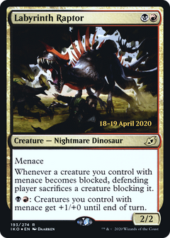 Labyrinth Raptor [Ikoria: Lair of Behemoths Prerelease Promos]-1