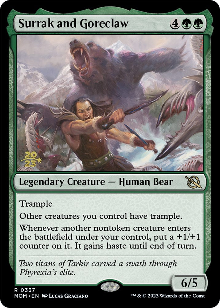 Surrak and Goreclaw [March of the Machine Prerelease Promos]-1