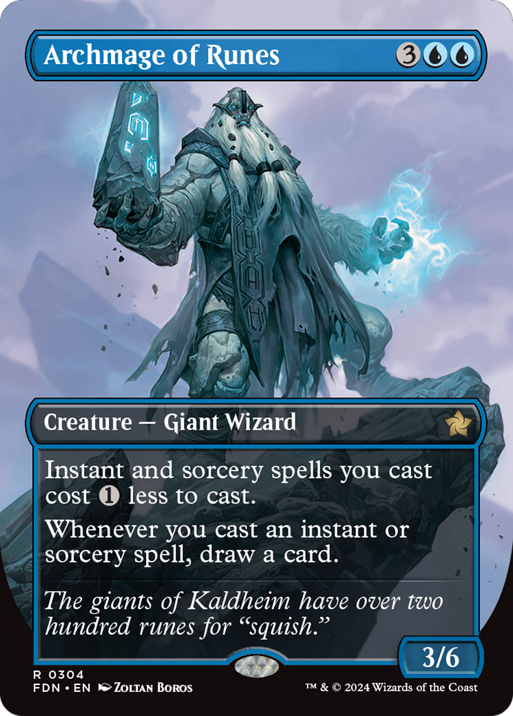 Archmage of Runes (Borderless) [Foundations]-1