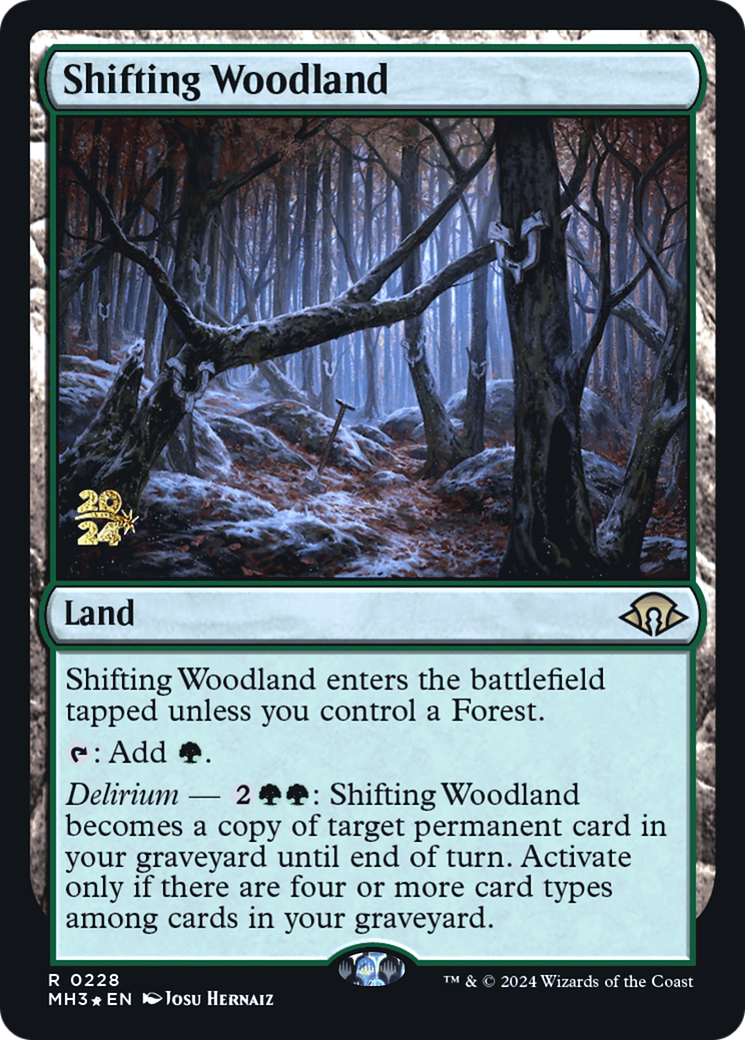 Shifting Woodland [Modern Horizons 3 Prerelease Promos]-1