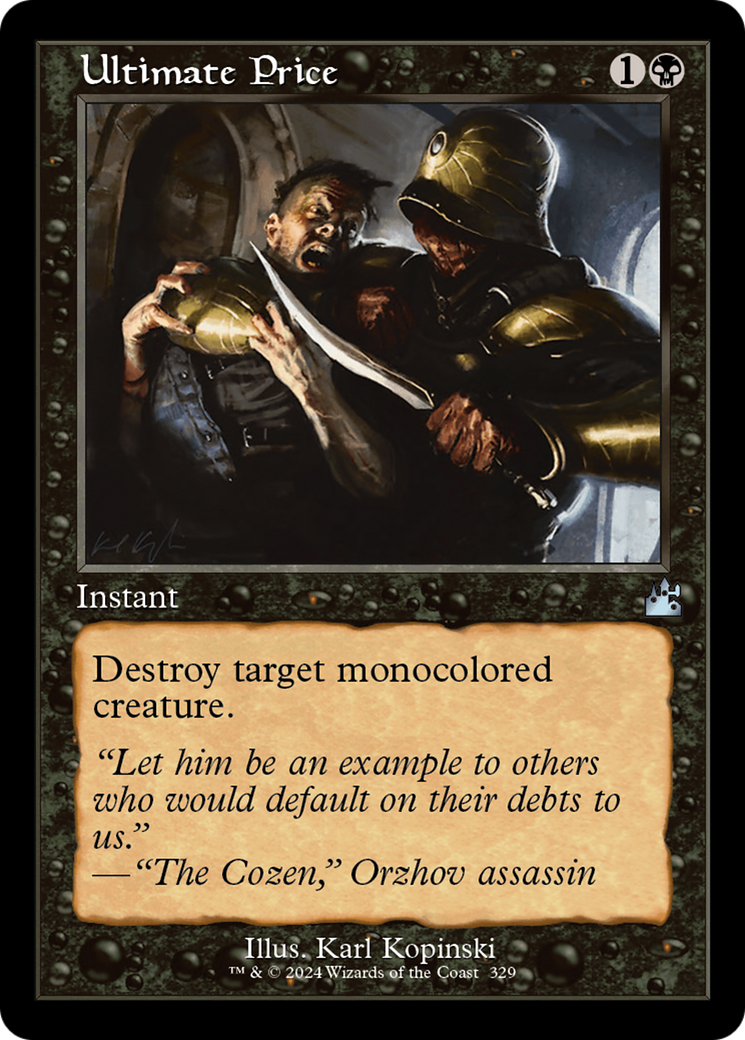 Ultimate Price (Retro Frame) (RVR-329) - Ravnica Remastered Foil-1