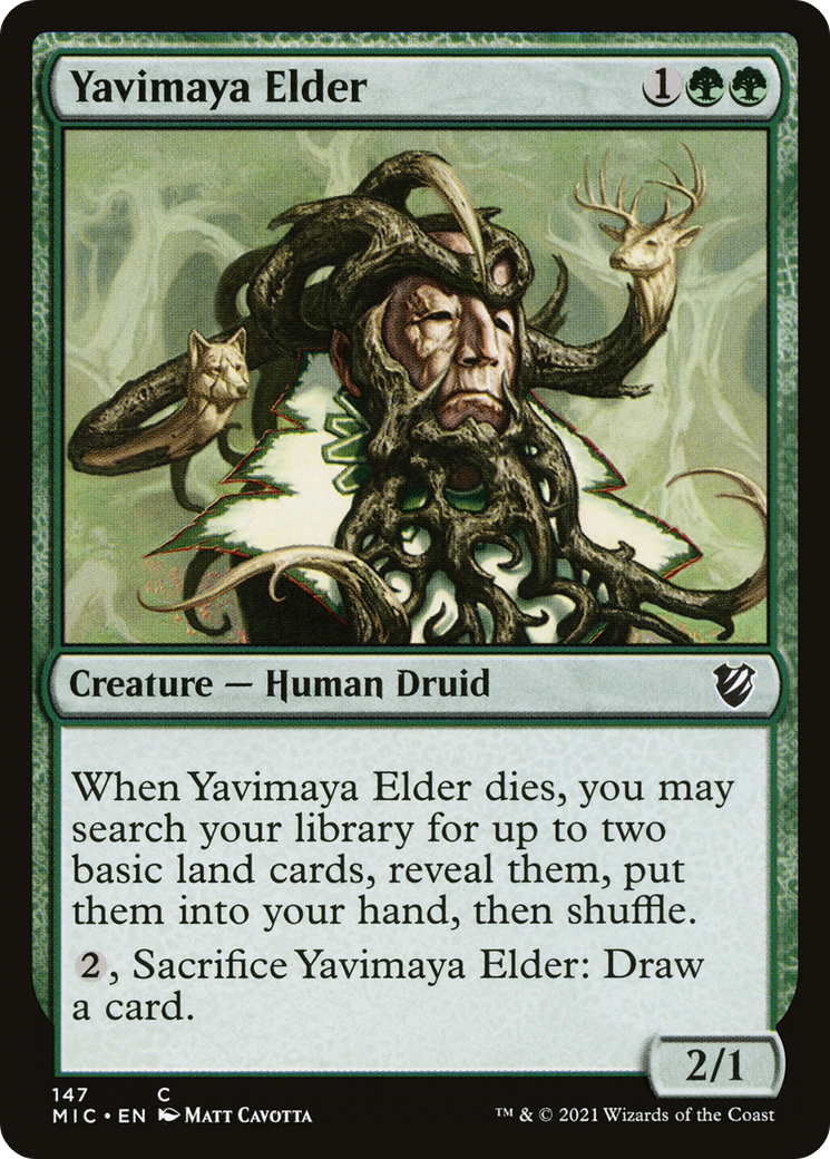 Yavimaya Elder (MIC-147) - Midnight Hunt Commander-1