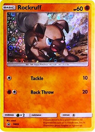Rockruff (SM06) (General Mills Promo) [Sun & Moon: Black Star Promos]-1