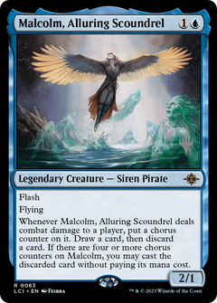 Malcolm, Alluring Scoundrel (Promo Pack) [The Lost Caverns of Ixalan Promos]-1
