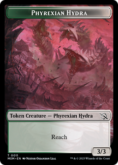 Warrior // Phyrexian Hydra (11) Double-Sided Token [March of the Machine Tokens]-2