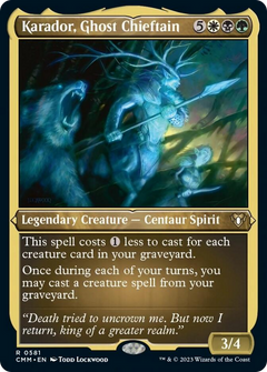 Karador, Ghost Chieftain (Foil Etched) [Commander Masters]-1