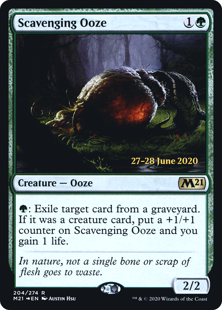 Scavenging Ooze [Core Set 2021 Prerelease Promos]-1