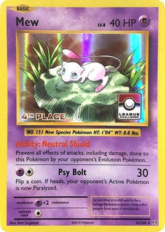 Mew (53/108) (League Promo 4th Place) [XY: Evolutions]-1