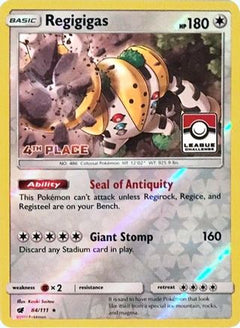 Regigigas (84/111) (League Promo 4th Place) [Sun & Moon: Crimson Invasion]-1