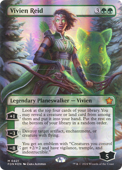 Vivien Reid (Borderless) (Mana Foil) (FDN-421) - Foundations (Borderless) Foil-1