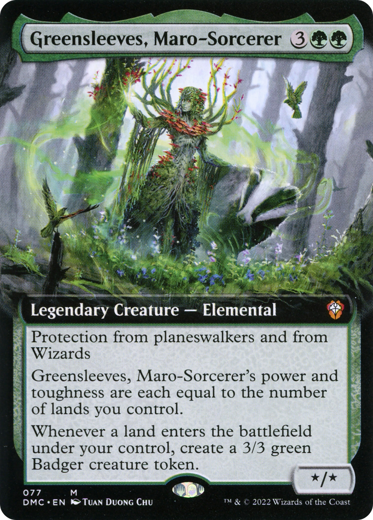 Greensleeves, Maro-Sorcerer (Extended Art) [Dominaria United Commander]-1