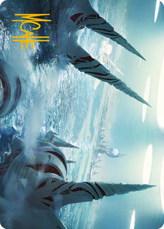 Seachrome Coast Art Card (Gold-Stamped Signature) [Phyrexia: All Will Be One Art Series]-1