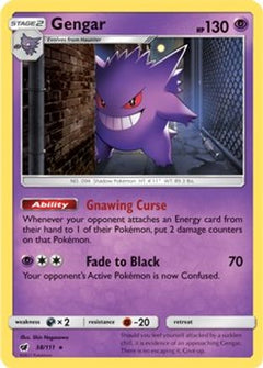 Gengar (38/111) (Prerelease Kit Exclusive) (Theme Deck Exclusive) [Sun & Moon: Crimson Invasion]-1