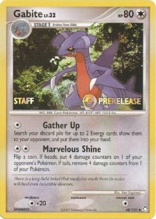 Gabite (48/123) (Staff Prerelease Promo) [Diamond & Pearl: Black Star Promos]-1