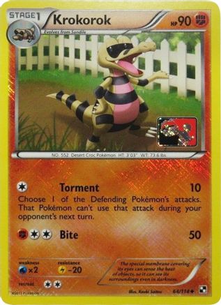 Krokorok (64/114) (League Promo) [Black & White: Base Set]-1