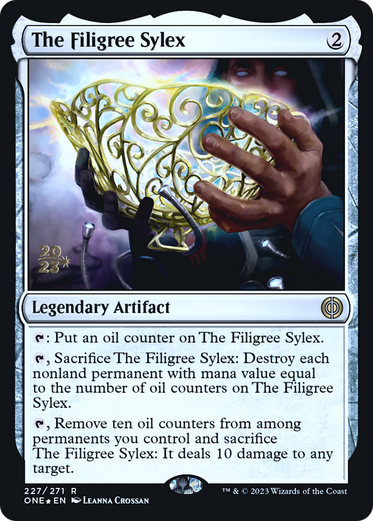 The Filigree Sylex [Phyrexia: All Will Be One Prerelease Promos]-1