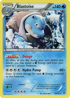 Blastoise (16/101) (Cosmos Holo) (Blister Exclusive) [Black & White: Plasma Blast]-1