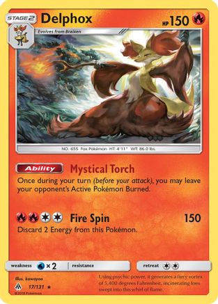 Delphox (17/131) [Sun & Moon: Forbidden Light]-1