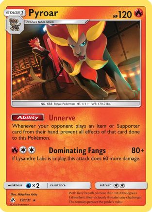 Pyroar (19/131) [Sun & Moon: Forbidden Light]-1